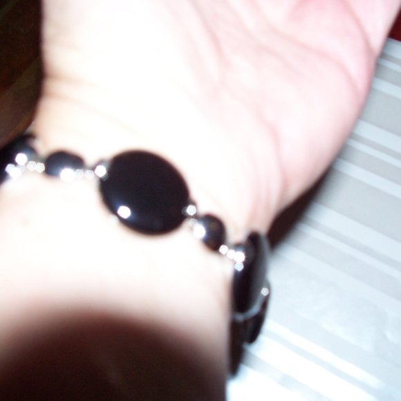 Black agate bracelet - Picture 5 of 6